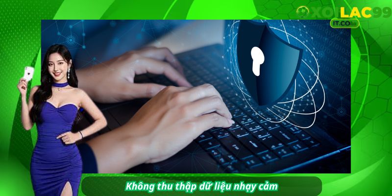 cấm thu thập” với các biểu tượng thông tin cá nhân bị gạch chéo đỏ