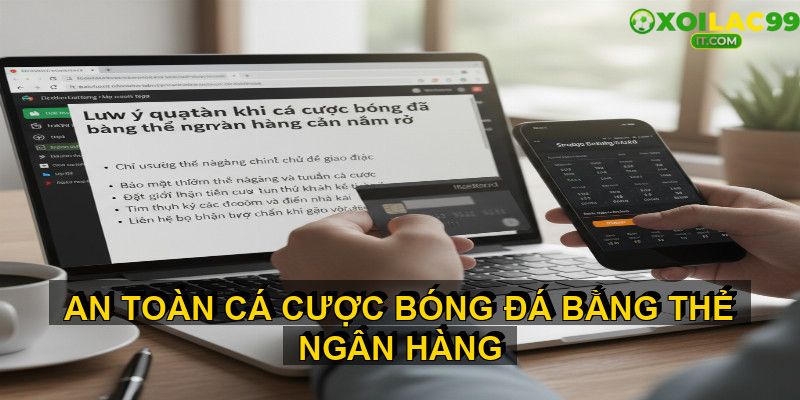 Quy trình cá cược bóng đá bằng thẻ ngân hàng diễn ra đơn giản