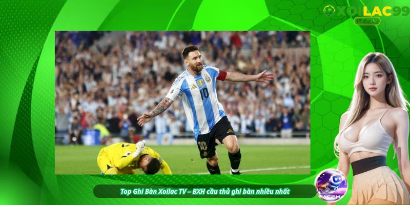 Bảng top ghi bàn Xoilac: vị trí, tên cầu thủ, CLB, bàn thắng